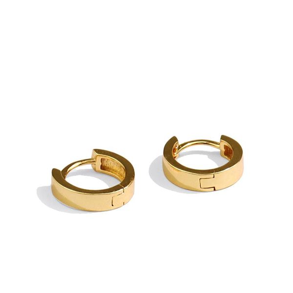 

hoop & huggie earrings gold plated fashion personality wedding engagement 2021 trend jewelry women, Golden;silver