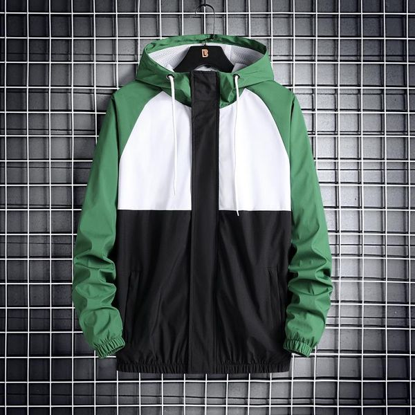 

men's jackets jacket zipper hoodie windbreaker casual hooded autumn sportswear streetwear thin coat, Black;brown