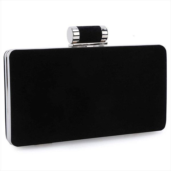 

womens formal evening velvet wedding bag prom party clutch purses black