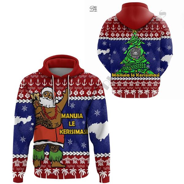 

men's hoodies & sweatshirts plstar cosmos 3dprint est polynesian christmas samoa santa unique streetwear harajuku pullover hoodies/sw, Black