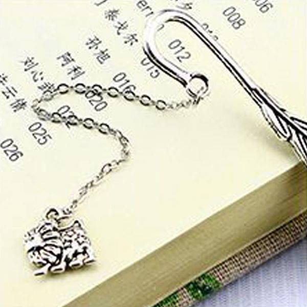 

bookmark creative feather 12 constellation pendant metal book mark stationery