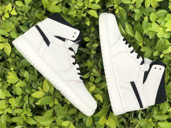 

genuine jumpman 1 high men's and women's basketball shoes pearl milk tea color matching sports shoelace shoe box full size 36--47.