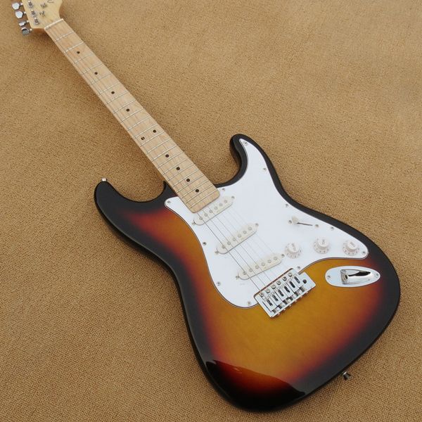

tobacco electric guitar, rosewood fingerboard, sss pickup for guita
