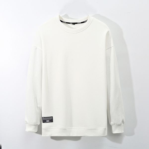 

2021autumn sweater spring and round neck long sleeve men's loose autumn coat fashion, Black