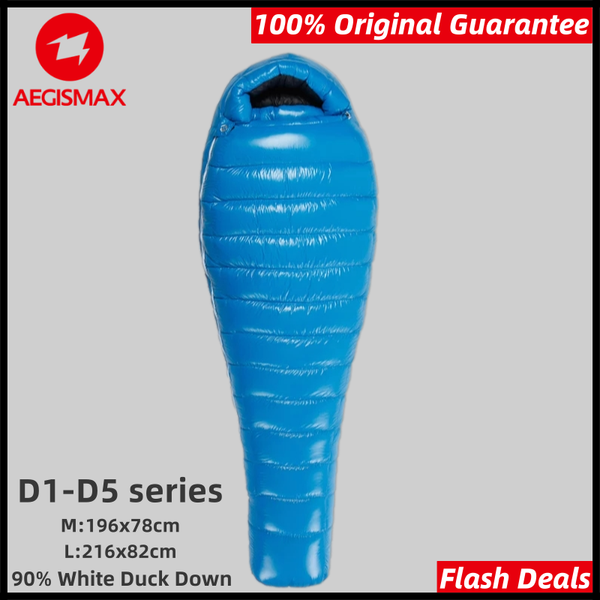 

sleeping bags aegismax duck down bag 20d nylon outdoor camping thicken splicing warm mummy winter tent nature hike