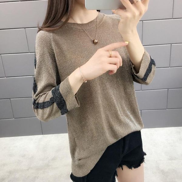 

women's sweaters ce silk cool knitted sweater women thin super- cec short sleeve 2021 very immortal jacket, White;black