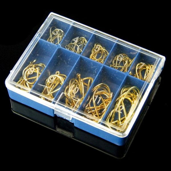 

100 ten-box boxed fishing hooks really sharp well designed strong corrosion resistance fish hook fishing tools