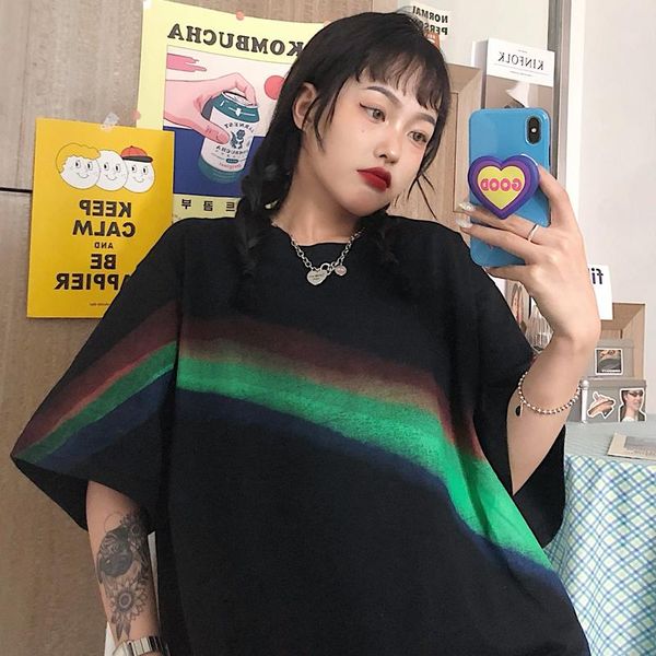 

women's t-shirt hong kong fashion brand short sleeve summer loose korean ins trendy harajuku style high street, White