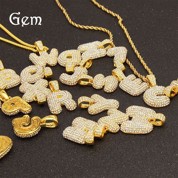 

hip hop alloy full diamond letter pendant, capital 26 letter necklace, Silver