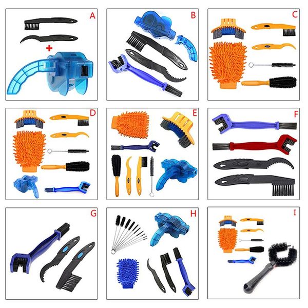 

tools bicycle chain cleaner bike brushe scrubber wash tool kit protector