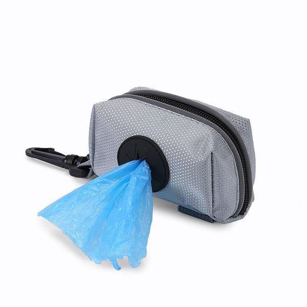 

portable pet waste dog poo puppy pick-up bags outdoor waterproof waist bag pet dog poop bag holder mobile phone keys