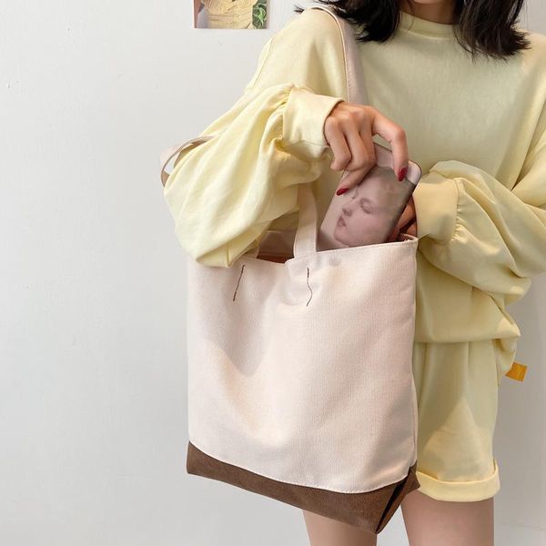 

evening bags large capacity women handbags canvas white female shoulder totes travel shopping ladies messenger bag