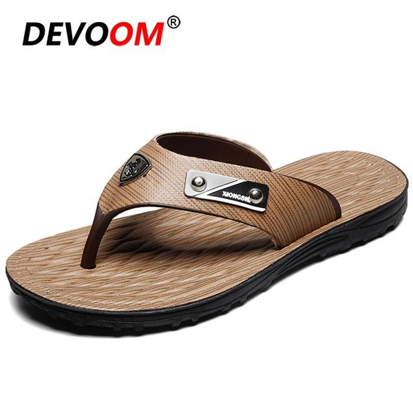 

slippers fashion beach teenslippers mannen retro infradito uomo comfort men flip flops wear resistant summer heren 43, Black