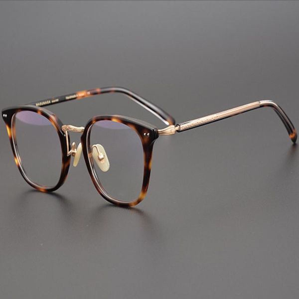 

fashion sunglasses frames japanese handmade ultralight acetate eyeglasses vintage women optical eyewear prescription myopia computer glasses, Black