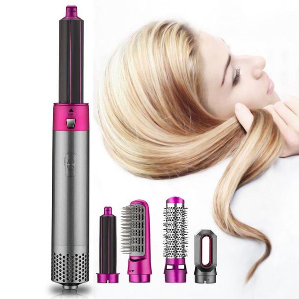 

5 in1 electric blow dryer comb hair curling wand brush hair curler straightener styling tool eu
