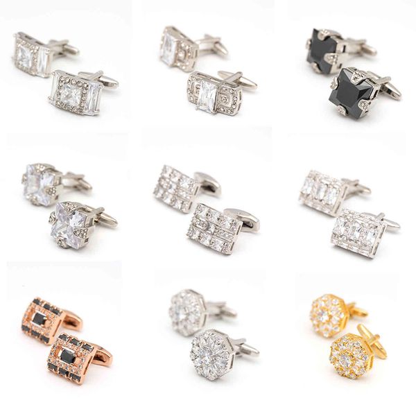 

cufflinks men's business suit shirt buttons simple white fashion cuffs sleeve nails production, Silver;golden