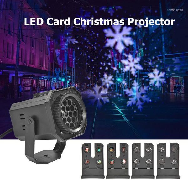 

party decoration 4 patterns christmas led snowflake projector light laser projection outdoor waterproof disco home garden decor1