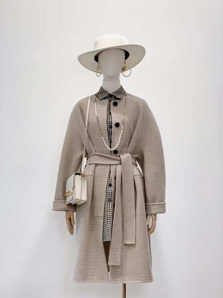 

women's wool & blends fashion women winter chic coat, coat, Black