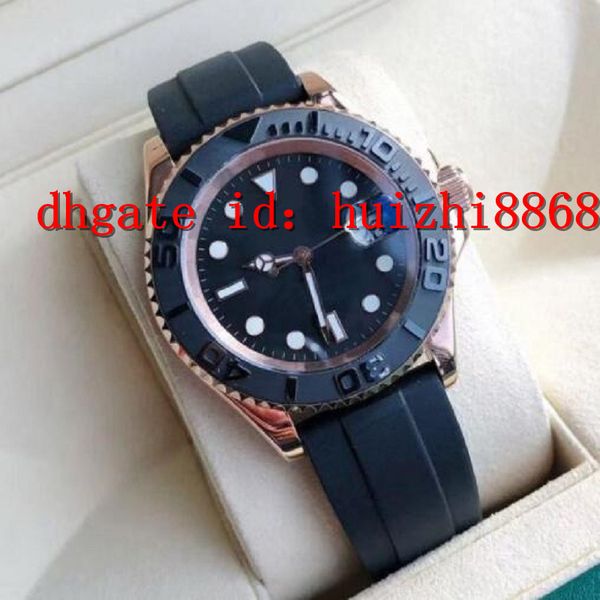 

rubber strap designer wristwatches classic men's 40mm tape watch men folding buckle watch automatic mechanical men's sports waterp, Slivery;brown