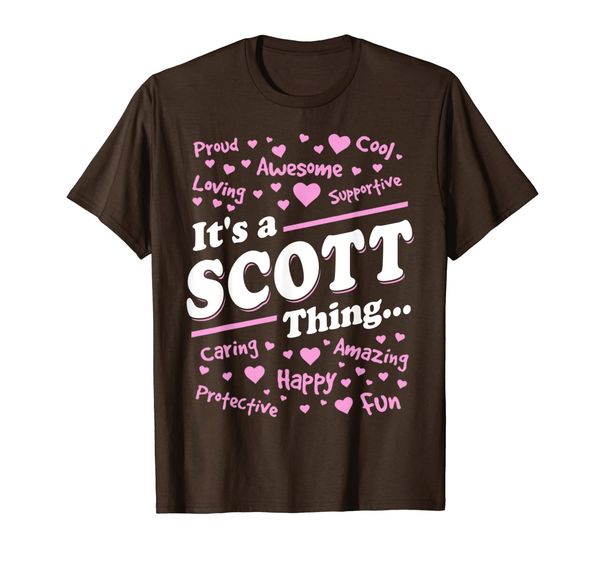

it's a scott thing shirt first name scott surname t-shirt, White;black