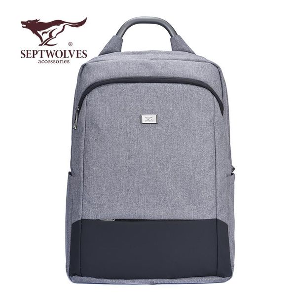 

backpack septwolves fashion men backpacks brand business travel lapbag