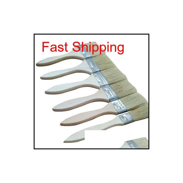 

nylon hair painting brush oil watercolor water powder propylene acrylic differeent size paint brushes school art supply 5rgav skbr7