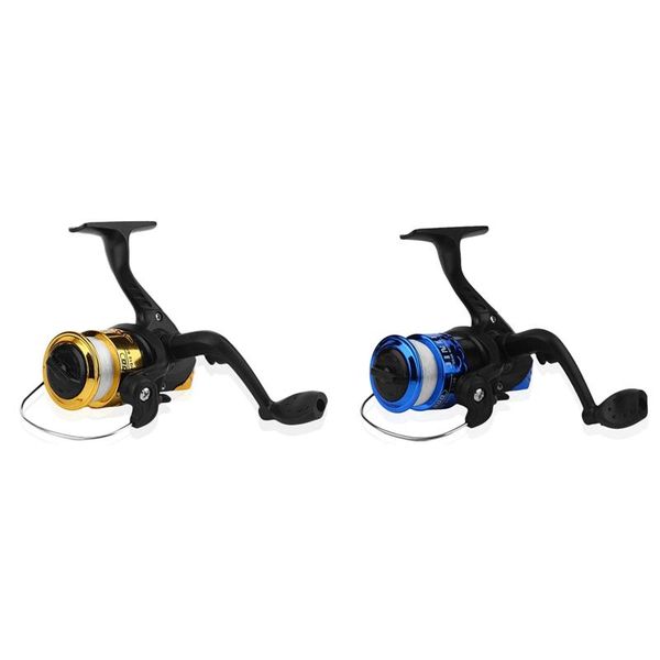 

baitcasting reels 2pcs yumoshi blue/yellow jl200 electroplating fishing reel gear ratio 5.1: 1 spinning with line style