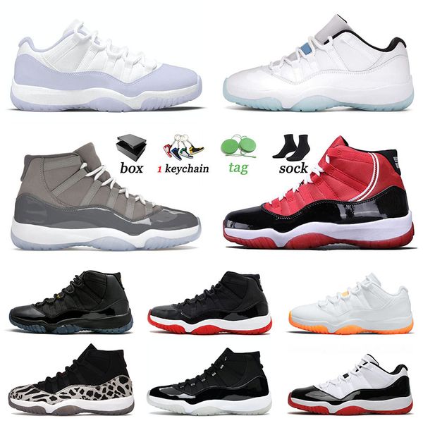 

jumpman 11 men women designer basketball shoes white pure violet low legend blue cool grey 11s xi space jam high animal instinct