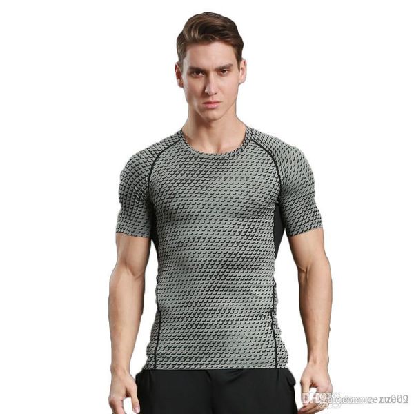 

outdoor sports men short-sleeved sports quick-drying. tight fit suit t-shirt. has a strong elasticity, you like it