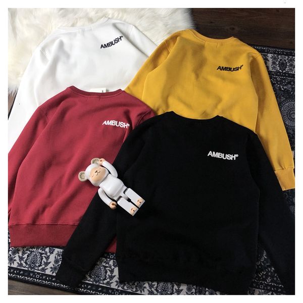 

2021 ambush spring new men's and women's letters printed cotton sweater jacket casual trend hoodies 0qt1, White;black