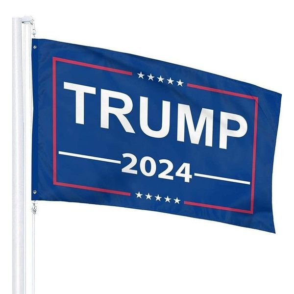 

3x5ft blue trump flag 2024 hanging 90*150cm trump keep america great banners 2024 trump election flag dhl 5