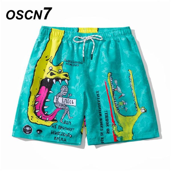 

men's shorts oscn7 2021 streetwear fashion oversize men japanese style hip hop loose summer casual man plus size tk101002, White;black