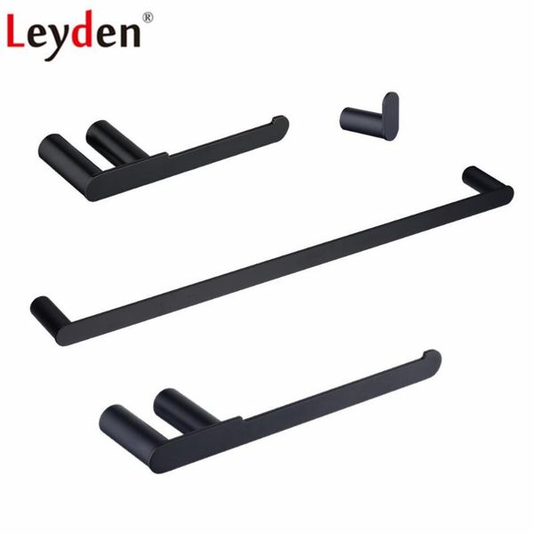 

bath accessory set leyden 304 stainless steel 4pcs bathroom accessories balck towel bar holder ring roll paper clothes hat hooks