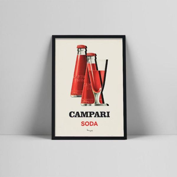 

paintings campari soda drinks posters vintage italian canvas painting print art wall pictures for pub bar kitchen dining room shop decor