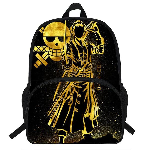 

backpack 16inch zoro printing for teenager boys&girls children character casual daily backpacks kids