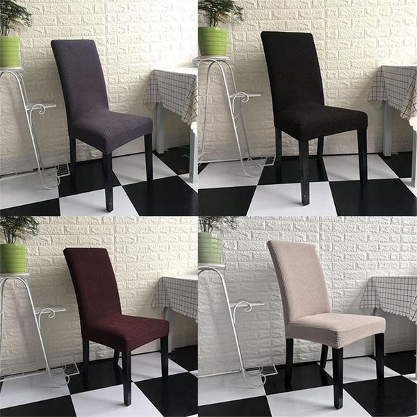 

chair covers solid color thick cover spandex elastic removable multifunctional home decoration wedding banquet el