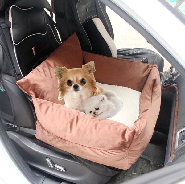 

dog car seat covers pet with safety buckle pad outdoor traveling travel bag basket product