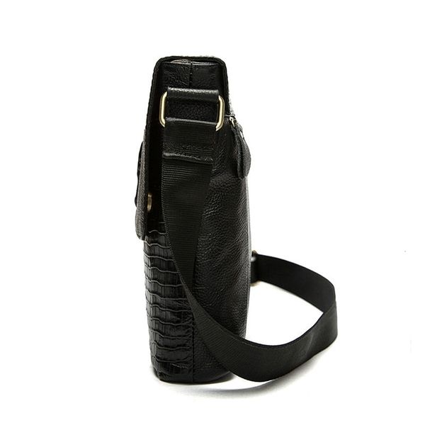 

men's crocodile belt bag, fashionable brown leisure bag, 100%