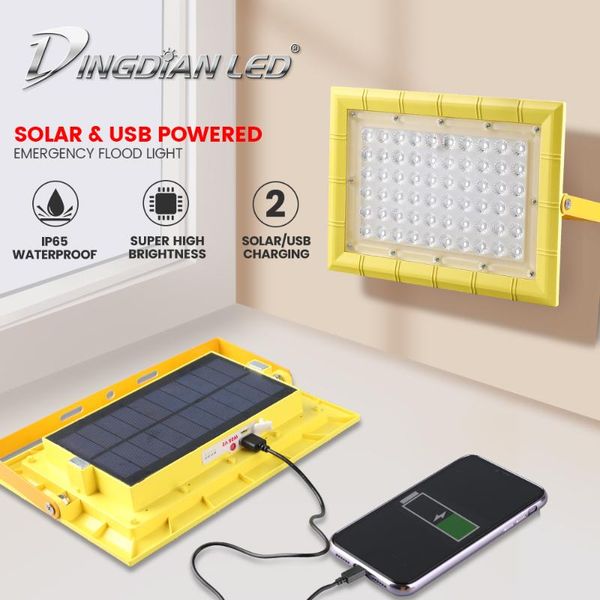 

portable lanterns soalr led camping light usb rechargeable & solar powered 80w waterproof powerbank feature magnetic working emergency flood