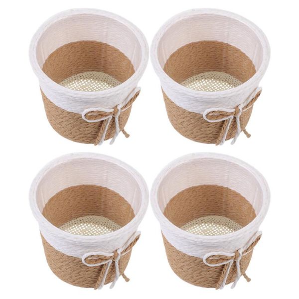 

storage baskets 4pcs durable gardening plant pots practical nursery round planting