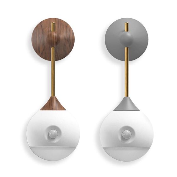 

creative intelligent human sensor night light usb charging smart led lamp