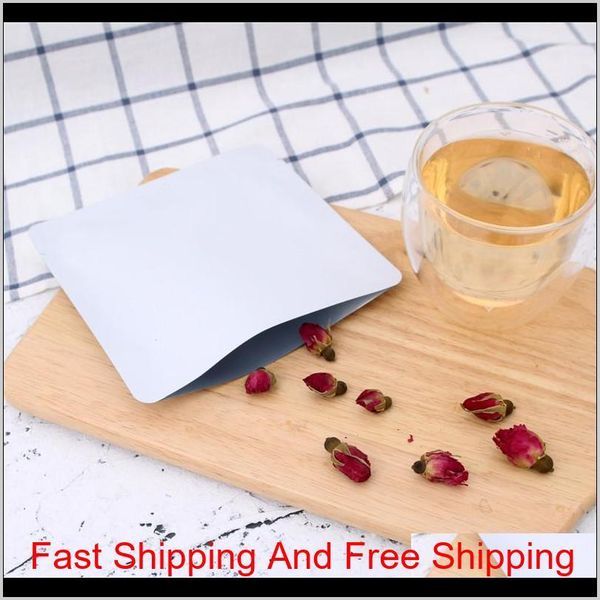 

15x15cm differet colour white/ yellow/ pink/ black heat sealable aluminum foil flat pouch open package bag va qyljlr ppshop01