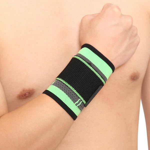 

2pcs universal wrist support adjustable forearm wrap belt hand strap protector fitness sport safety, Black;red