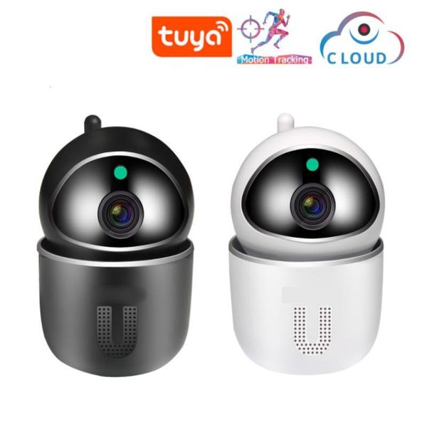 

tuya security camera 1080p hd baby monitor with sound motion detection 2-way audio,pan/tilt/zoom wifi surveillance camera