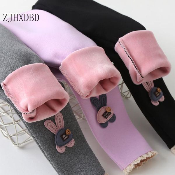 

2021 spring children pants for kids leggings toddler girls leggings plus velvet cotton thick girl trousers baby sweatpants 2-10y, Blue