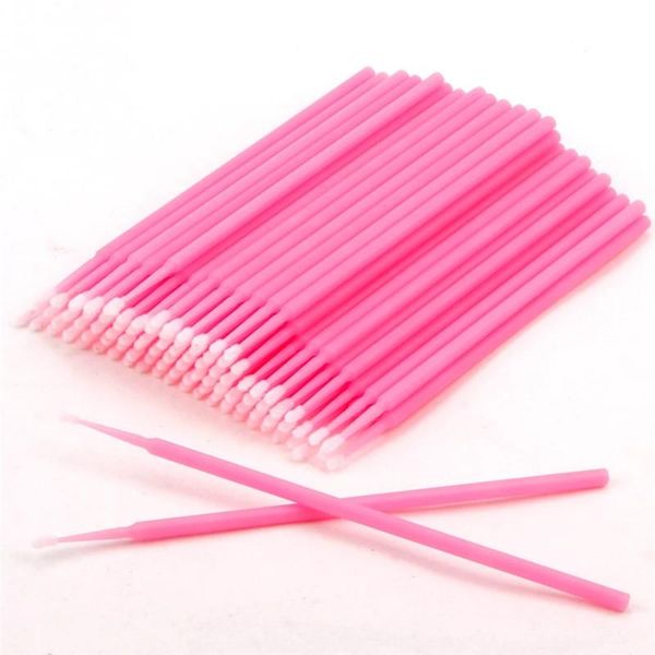 

makeup brushes 100pcs micro disposable eyelash extension clean brush individual applicators mascara glue cleaning stick tm224