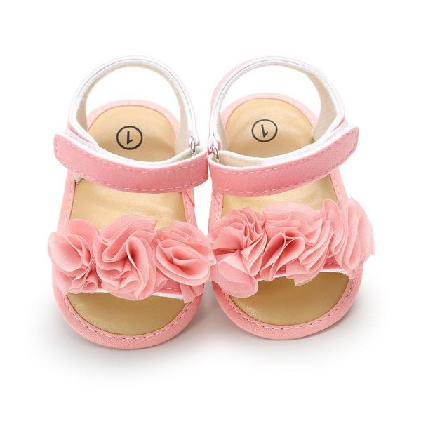 

first walkers fashion infant baby girls summer shoes princess flower soft sole non-slip crib candy color
