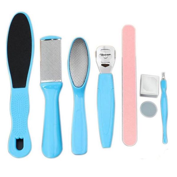 

nail art kits 8pcs foot file set dead hard skin callus remover scraper pedicure rasp tools portable cuticle pusher files