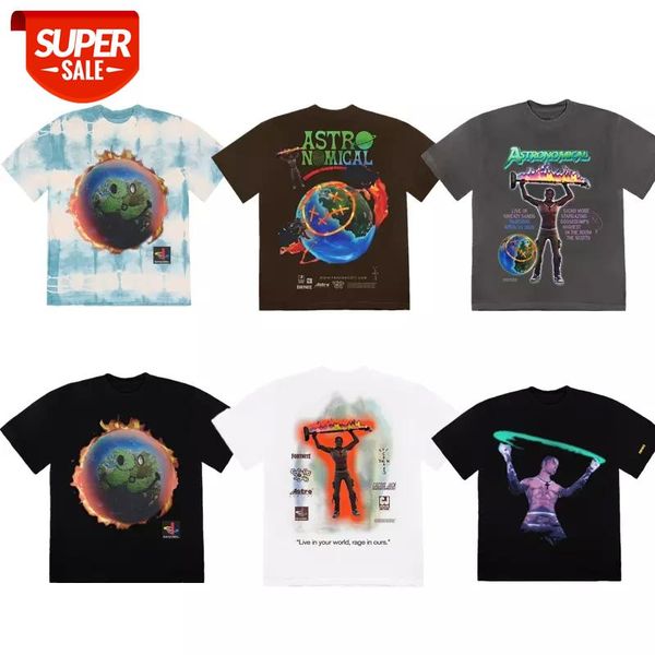 

travis scott cactus jack astroworld t shirt men women washed do old travis scott t-shirt tees #oq86, White;black
