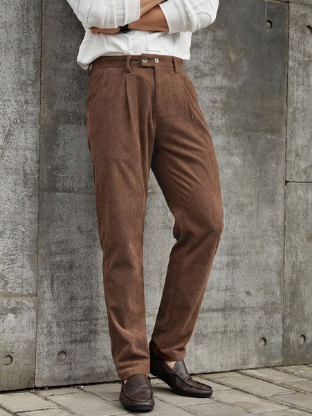 

men slant pocket corduroy pants b8jz#, Black
